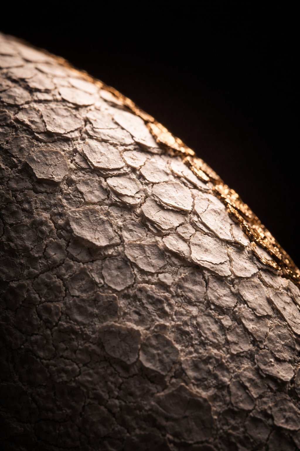 Eggshell surface — ultra macro detail